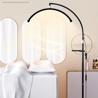 Lamp-40W de sol en métal moderne demi-lune réglable de 23 pouces LED avec lumière chaude et blanc froid pour la lecture au bureau