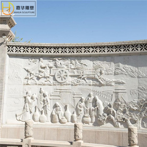 Relieve de Pared de Piedra con Esculturas de Figuras Antiguas Chinas, Arte Mural Decorativo Jiahua - Product Image 3