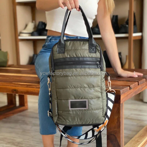 Quiltd tas selempang anggur, ransel pembawa 2 botol dengan bantalan tebal dan Tote anggur terisolasi ringan - Product Image 2