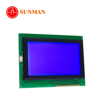 Modul LCD Grafis Kustom 240x128 STN Biru Negatif COB T6963C Paralel 5V Lampu Latar Putih SMG240128A6 untuk Industri