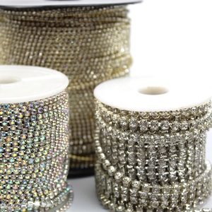 Cadena de garra de diamantes de imitación de fábrica SS12 Cadena de garra con diamantes de imitación recorte joyería de cristal y accesorio de ropa - Product Image 2