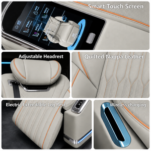 Asiento de Lujo Modificado para Auto, Estilo Capitán para <span class=keywords><strong>Maybach</strong></span> con Reposabrazos Ajustable para V Class Vito Metris W447 Sprinter Van Mpv - Product Image 3