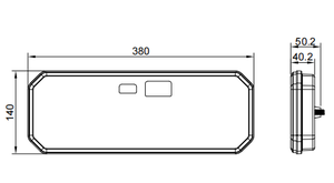 Feu arrière multifonctionnel ECE LED rectangulaire 12V 24V pour camion et remorque : clignotant, frein, marche arrière, antibrouillard, réflecteur et feu de position arrière - Product Image 5