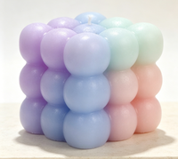 Bougie artistique en forme de raisin dans un bocal en verre, cire de soja, sans gouttes, faite à la main, non toxique, style moderne, design multicolore aux fruits, décoration d'intérieur