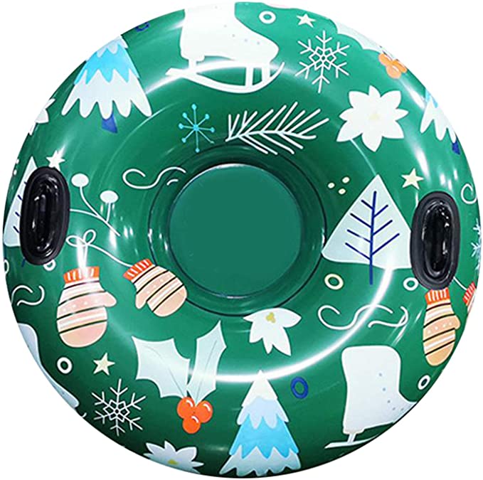 Dark green Christmas atmosphere Snow Tube Inflatable SNOW Sled