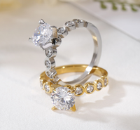 Bague européenne et américaine en acier inoxydable pour femmes, design de luxe, design de niche, titane, zircon, quatre griffes