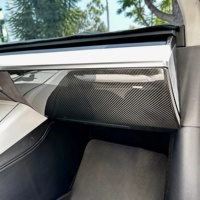 Cubierta para el Glovebox de Fibra de Carbono Preimpregnada Real, Acabado Brillante/Mate para Tesla Model Y y Model 3