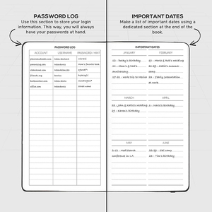 Mini Taccuini per Contatti con Funzione di Protezione da Password, Compatto per Numeri di Telefono e Indirizzi, <span class=keywords><strong>Dimensioni</strong></span> Ridotte - Product Image 5