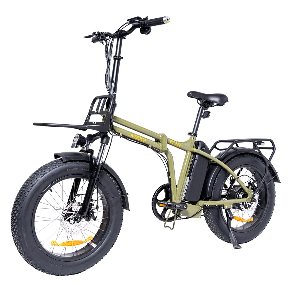 MEIGI US Warehouse best price Adult 750W Folding Electric Bike /fat tire Electric Bicycle / Moped With Pedal EBike