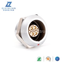 Conector hembra de la serie EGG Enchufe coaxial RF autoblocante de aviación de tipo de enchufe Push-Pull