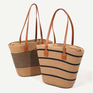 Chapeau de plage en gros pour femmes, ensemble sac et chapeau pour dames, chapeau de soleil d'été tendance, design de créateur - Product Image 6