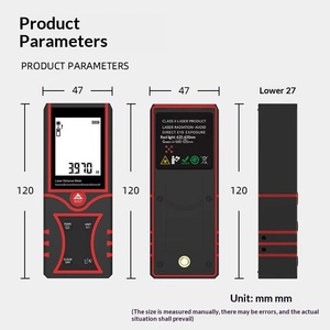 Télémètre laser à faisceau rouge de 80 m, batterie Li rechargeable par USB, fonction vocale, fonction d'angle électronique - Product Image 3