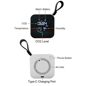 Analizador de gas electrónico portátil tres en uno, probador de calidad del aire Co2, medidor de temperatura y humedad, material ABS - Product Image 4