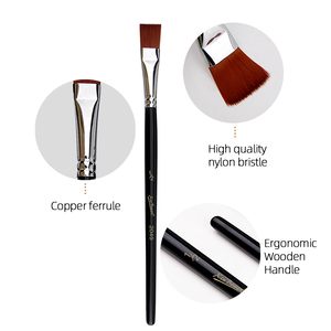 Xin Bowen haute qualité 12 pièces artiste pinceau ensemble manche en bois forme différente Nylon cheveux huile artiste <span class=keywords><strong>peinture</strong></span> brosse - Product Image 5