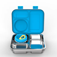 Production personnalisée de boîtes à lunch multi-compartiments en acier inoxydable 304 pour les repas des enfants et des étudiants