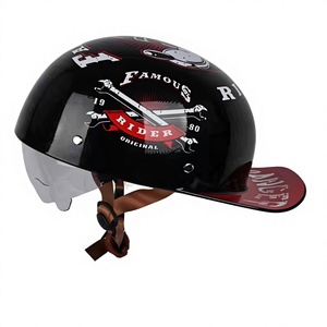 Casco Medio para Motocicleta/Scooter con ABS y Visera Transparente para Uso Invernal, para Hombres y Mujeres, Estilo Gorra de Béisbol - Product Image 6
