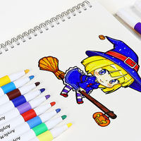 Marqueurs acryliques opaques à usage quotidien pour enfants, superposable, pour dessin artistique, stylos de coloriage, ensemble de marqueurs DIY, non effaçables