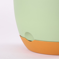 Pot de fleur suspendu pot de jardinière rond de jardin écologique pour plante et fleur pot de plante en plastique de haute qualité utilisé extérieur intérieur