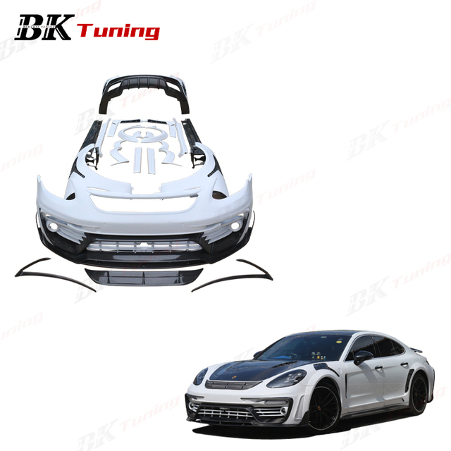 BK Tuning Panamera 971 Upgrade Man-sory Style Body Bumper Parts Semi Carbon Fiber Bodykit for Porsche Panamera 971 Body Kits