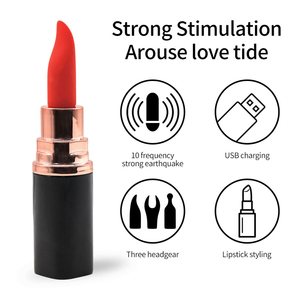Odm Goedkope 10 Speed Mini Bullet Lippenstift Vibrator Glanzend Siliconen Seksspeeltje Gratis Monster Stil En Handig - Product Image 4