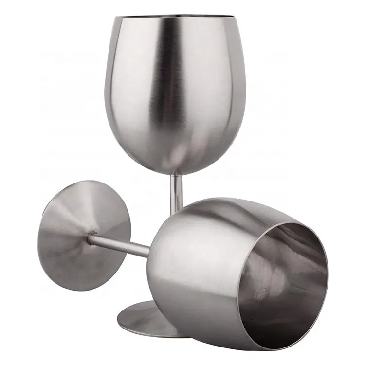 Ski Group Of Stainless Steel Goblet High-End Red Wine Glass Home Bar Drinking Glass Cup With Supper Attractive Look