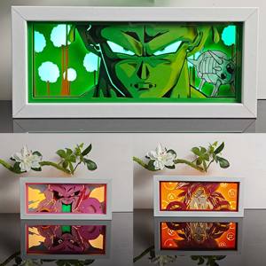 Lampu Kotak Anime JiuJitsu Kaisen 3D Terlaris, Lampu Malam Satoru Gojo dengan Bingkai Kayu, Lampu LED Isi Ulang USB - Product Image 2