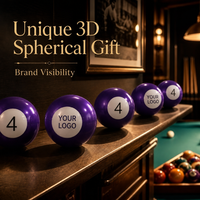 Boîte en métal en forme de boule de billard pour bonbons pressés, nouveauté, bonbons durs en tablettes pressées pour cadeaux de fête
