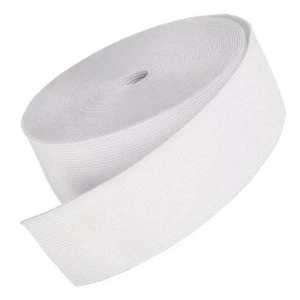 Bandes élastiques tissées jacquard style sergé, caoutchouc blanc, largeur 6 mm, textiles de maison, vêtements, sacs, ceintures imprimées NEELKAMAL INDUSTRIES - Product Image 2