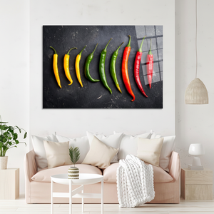 Impresión en lienzo vibrante: Obra de arte abstracta moderna para decoración contemporánea, arte en vidrio templado - Product Image 3