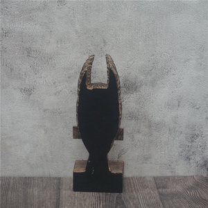 มือแกะสลักเรซิ่นดั้งเดิมเผ่ารูปปั้นประติมากรรมศิลปะ Totem รูปแกะสลัก - Product Image 3