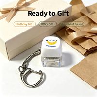 Gantungan Kunci PC Fidget Keycap Suara Klik Jernih Ringan Lucu Hadiah Bisnis