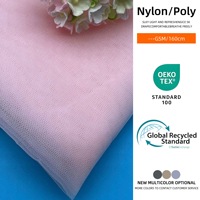Tissu en maille de nylon 100% respirant et léger de 17 g/m², blanc, pour robes de soirée et robes à paillettes, tissu en tulle, tissu en dentelle