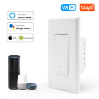 Teejoin slide WiFi Wall tuya ZigBee US dimmer switch single no neutral Tuy Smart switch interruptor Alexa inteligente con wifi