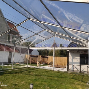 Tenda per Matrimoni all'Aperto con Tetto in PVC Trasparente, Tenda di Lusso in Alluminio per Feste ed Eventi - Product Image 4