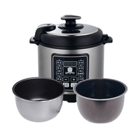 Cuisinières à riz Ménage Instantané 5L 6L Acier inoxydable Cuisinière électrique à pression numérique