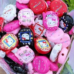 Cuentas acrílicas de 36mm*30mm con diseño de gato estilo <span class=keywords><strong>Tamagotchi</strong></span> de dibujos animados japoneses para cadena de teléfono DIY - Product Image 4