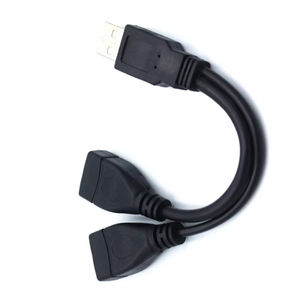 1 macho a 2 hembra Cable de extensión USB 2,0 Splitter <span class=keywords><strong>Y</strong></span> Cable Adaptador de corriente Convertidor para PC Coche Transmisión DE DATOS Carga - Product Image 6