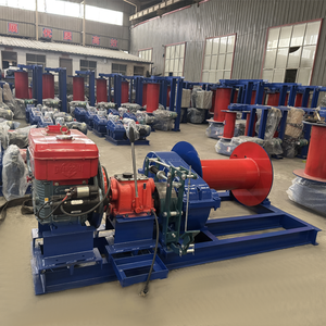 1 Ton Diesel Winch dengan 100m kawat tali untuk tambang mengangkat dan berat menarik disesuaikan dengan garansi garansi - Product Image 1