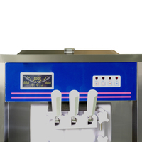 Machine à crème glacée Gongly en acier inoxydable, capacité de 18 à 25 L/H, pour lait de noix, eau et chocolat, crème glacée molle