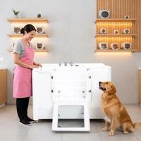 Baignoire de toilettage pour animaux de compagnie à domicile, en acrylique durable, adaptée aux familles