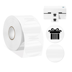 Etiqueta de Papel Térmico Transparente Personalizada, Rollo de Etiquetas Autoadhesivas para Embalaje de Productos, Envío e Identificación de Marca - Product Image 1
