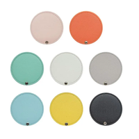 Miroir de poche rond personnalisé avec logo, en cuir PU, petit miroir de maquillage compact portable, faible MOQ