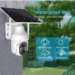 กล้องวงจรปิด Ubox 4G พลังงานแสงอาทิตย์ แบบหมุนได้ พร้อม Wi-Fi สำหรับภายนอกอาคาร เซ็นเซอร์ CMOS เสียงสองทาง มุมมองกว้าง มองเห็นในเวลากลางคืน บันทึกข้อมูลบนคลาวด์ รองรับซิม 4G - Product Image 3