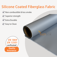 Tissu de protection contre les hautes températures en fibre de verre enduite de silicone E-Glass pour les environnements extrêmes