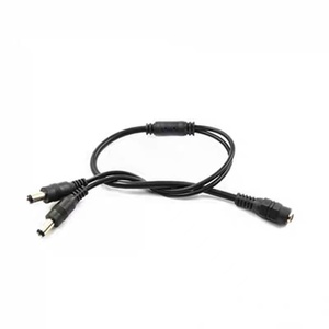 Adaptateur Répartiteur d'Alimentation DC 5.5x2.1mm 1 Femelle 2 Mâles pour Bandes LED Caméras CCTV Usage Industriel Conducteur en Cuivre Isolation PVC - Product Image 2