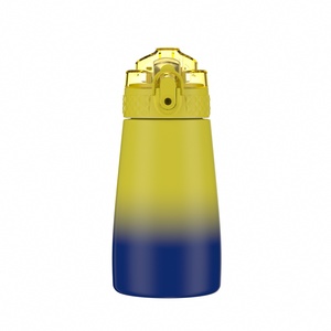 SilverJet Gradient Stainless Steel Water Bottle 500Ml Bpa Free <b>With</b> <b>Straw</b> Lid For Kids Outdoor Indoor Use - Product Image 3