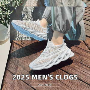 Sandales de sport d'été pour hommes, antidérapantes, en caoutchouc, pour la plage et la conduite, chaussures tendance à porter à l'extérieur, avec doublure en maille, nouvelle tendance - Product Image 2