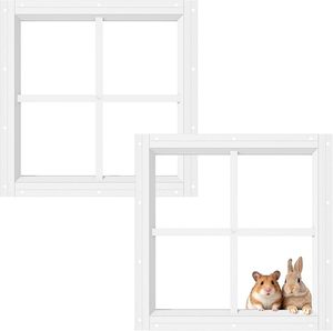 Fenêtres à transom modernes pour abri <span class=keywords><strong>de</strong></span> jardin, fenêtres fixes en verre trempé à montage encastré, petites fenêtres pour poulailler et maisonnette - Product Image 1