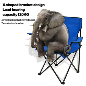 Ghế thư giãn xếp gọn ngoài trời bằng kim loại Oxford, kiểu dáng hiện đại, dùng cho bãi biển, vườn, ăn uống, cắm trại, câu cá. - Product Image 5