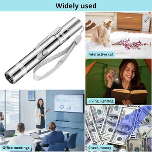 ของเล่นเลเซอร์สำหรับแมว 3 in 1 แบบชาร์จไฟได้ ปรับมุมได้หลายทิศทาง พร้อมไฟ LED สำหรับฝึกแมว - Product Image 4